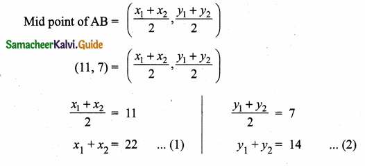 Samacheer Kalvi 10th Maths Guide Chapter 5 Coordinate Geometry Ex 5.1 21