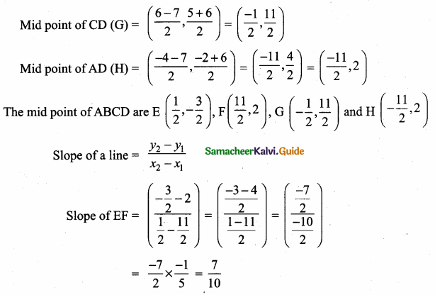 Samacheer Kalvi 10th Maths Guide Chapter 5 Coordinate Geometry Ex 5.2 14