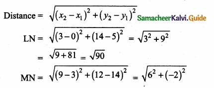 Samacheer Kalvi 10th Maths Guide Chapter 5 Coordinate Geometry Ex 5.2 5