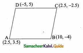 Samacheer Kalvi 10th Maths Guide Chapter 5 Coordinate Geometry Ex 5.2 7