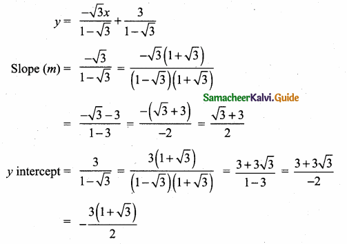 Samacheer Kalvi 10th Maths Guide Chapter 5 Coordinate Geometry Ex 5.3 1