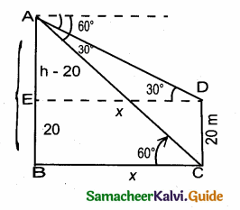 Samacheer Kalvi 10th Maths Guide Chapter 6 Trigonometry Ex 6.5 111