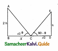 Samacheer Kalvi 10th Maths Guide Chapter 6 Trigonometry Ex 6.5 12