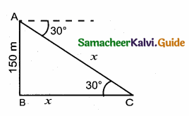 Samacheer Kalvi 10th Maths Guide Chapter 6 Trigonometry Additional Questions 15