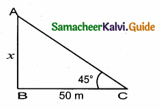 Samacheer Kalvi 10th Maths Guide Chapter 6 Trigonometry Additional Questions 16