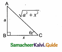 Samacheer Kalvi 10th Maths Guide Chapter 6 Trigonometry Additional Questions 2
