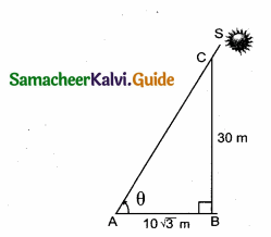 Samacheer Kalvi 10th Maths Guide Chapter 6 Trigonometry Additional Questions 26
