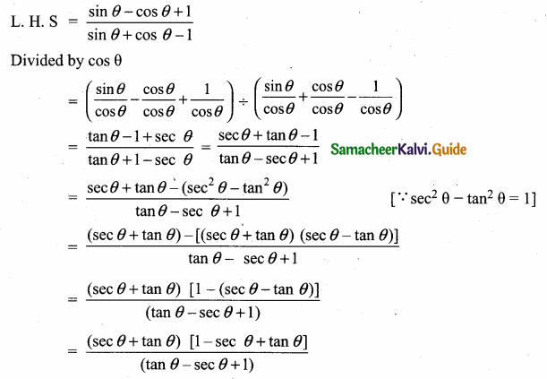 Samacheer Kalvi 10th Maths Guide Chapter 6 Trigonometry Additional Questions 47