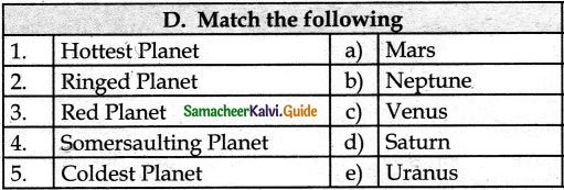 Samacheer Kalvi 6th Social Science Guide Geography Term 1 Chapter 1 The Universe and Solar System