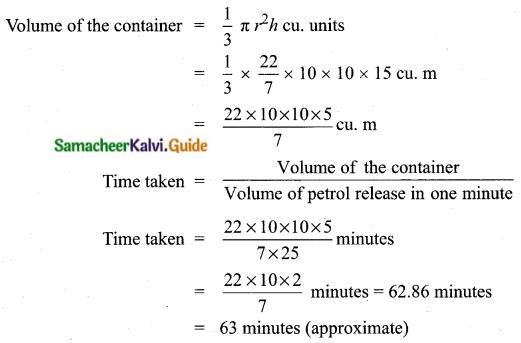 Samacheer Kalvi 10th Maths Guide Chapter 7 Mensuration Ex 7.2 Q4