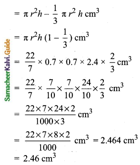 Samacheer Kalvi 10th Maths Guide Chapter 7 Mensuration Ex 7.3 Q3.1