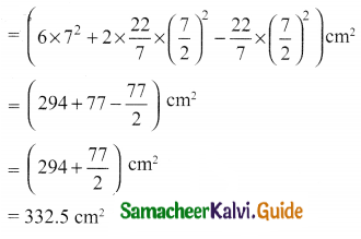 Samacheer Kalvi 10th Maths Guide Chapter 7 Mensuration Ex 7.3 Q6.1