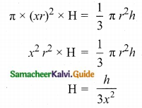 Samacheer Kalvi 10th Maths Guide Chapter 7 Mensuration Ex 7.4 Q3