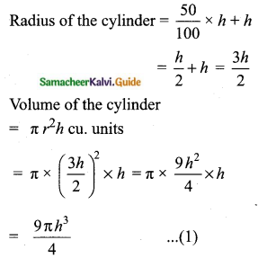 Samacheer Kalvi 10th Maths Guide Chapter 7 Mensuration Ex 7.4 Q8