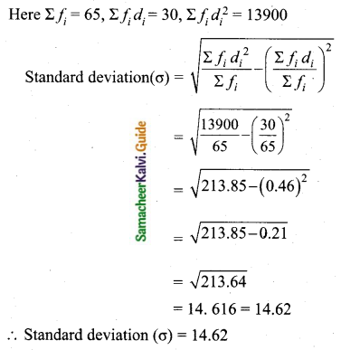 Samacheer Kalvi 10th Maths Guide Chapter 8 Statistics and Probability Ex 8.1 Q11.2