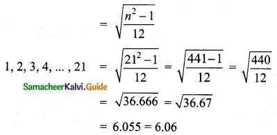 Samacheer Kalvi 10th Maths Guide Chapter 8 Statistics and Probability Ex 8.1 Q7