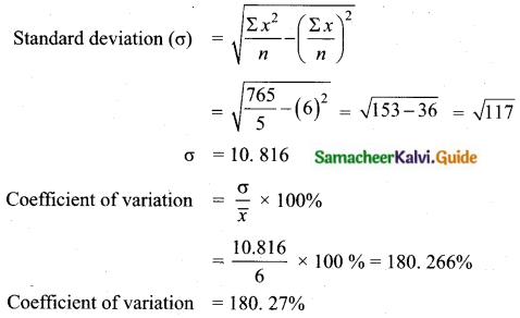 Samacheer Kalvi 10th Maths Guide Chapter 8 Statistics and Probability Ex 8.2 Q4