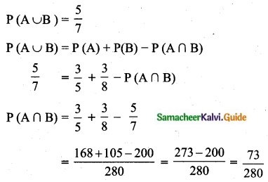 Samacheer Kalvi 10th Maths Guide Chapter 8 Statistics and Probability Ex 8.4 Q10.1