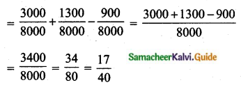 Samacheer Kalvi 10th Maths Guide Chapter 8 Statistics and Probability Ex 8.4 Q11.1