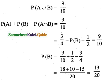 Samacheer Kalvi 10th Maths Guide Chapter 8 Statistics and Probability Unit Exercise 8 Q11.1