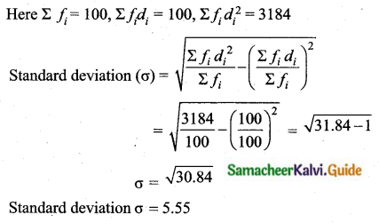 Samacheer Kalvi 10th Maths Guide Chapter 8 Statistics and Probability Unit Exercise 8 Q2.2