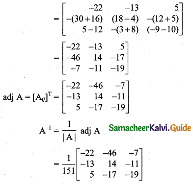 Samacheer Kalvi 11th Business Maths Guide Chapter 1 Matrices and Determinants Ex 1.2 Q3.6