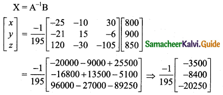 Samacheer Kalvi 11th Business Maths Guide Chapter 1 Matrices and Determinants Ex 1.3 Q3.2