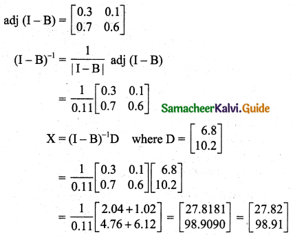 Samacheer Kalvi 11th Business Maths Guide Chapter 1 Matrices and Determinants Ex 1.4 Q4.1