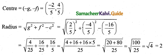 Samacheer Kalvi 11th Business Maths Guide Chapter 3 Analytical Geometry Ex 3.4 Q2.2