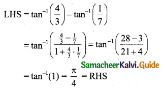 Samacheer Kalvi 11th Business Maths Guide Chapter 4 Trigonometry Ex 4.4 Q2.1