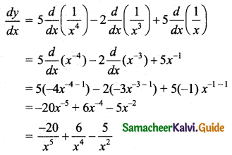 Samacheer Kalvi 11th Business Maths Guide Chapter 5 Differential Calculus Ex 5.5 Q1.1