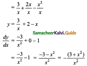 Samacheer Kalvi 11th Business Maths Guide Chapter 5 Differential Calculus Ex 5.5 Q1.3