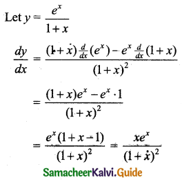 Samacheer Kalvi 11th Business Maths Guide Chapter 5 Differential Calculus Ex 5.5 Q2