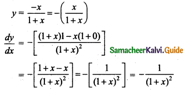 Samacheer Kalvi 11th Business Maths Guide Chapter 5 Differential Calculus Ex 5.6 Q2