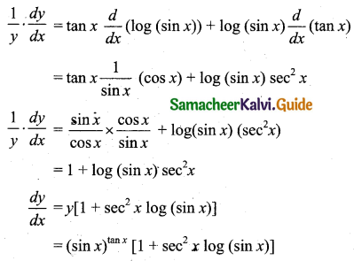 Samacheer Kalvi 11th Business Maths Guide Chapter 5 Differential Calculus Ex 5.7 Q1.1