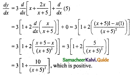 Samacheer Kalvi 11th Business Maths Guide Chapter 6 Applications of Differentiation Ex 6.1 Q14.1