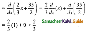 Samacheer Kalvi 11th Business Maths Guide Chapter 6 Applications of Differentiation Ex 6.1 Q2.2