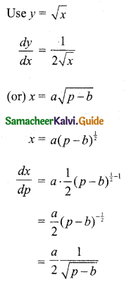 Samacheer Kalvi 11th Business Maths Guide Chapter 6 Applications of Differentiation Ex 6.1 Q8.1
