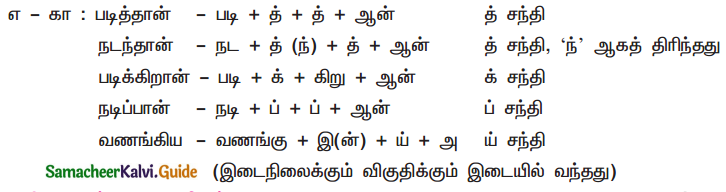 Samacheer Kalvi 11th Tamil Guide Chapter 3.6 பகுபத உறுப்புகள் - 3