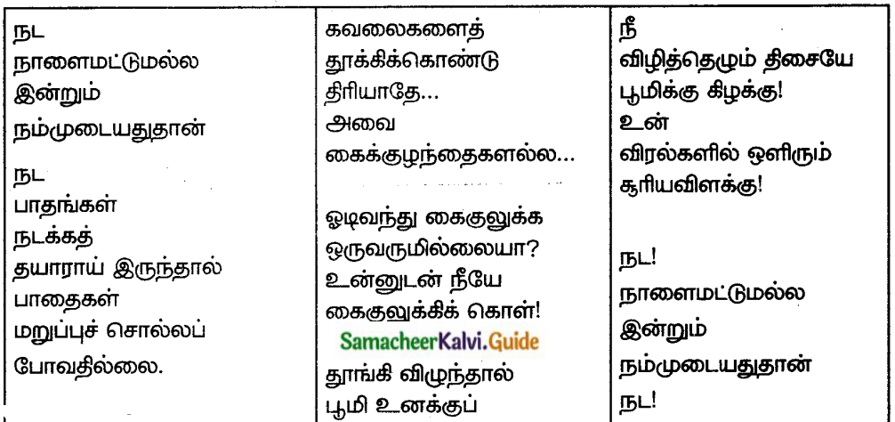 Samacheer Kalvi 8th Tamil Guide Chapter 9.2 இளைய தோழனுக்கு 1