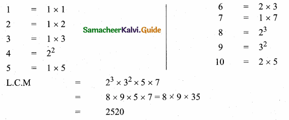 Samacheer Kalvi 10th Maths Guide Chapter 2 Numbers and Sequences Ex 2.2 8