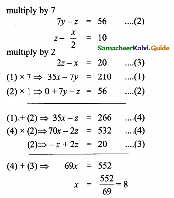Samacheer Kalvi 10th Maths Guide Chapter 3 Algebra Additional Questions 32
