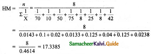 Samacheer Kalvi 11th Business Maths Guide Chapter 8 Descriptive Statistics and Probability Ex 8.1 Q8.2