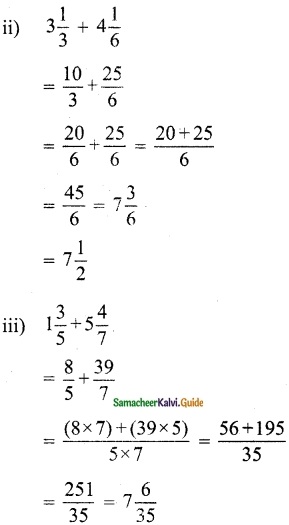 Samacheer Kalvi 6th Maths Guide Term 3 Chapter 1 Fractions Ex 1.1 2