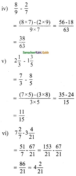 Samacheer Kalvi 6th Maths Guide Term 3 Chapter 1 Fractions Ex 1.1 3