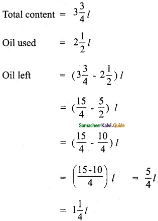 Samacheer Kalvi 6th Maths Guide Term 3 Chapter 1 Fractions Ex 1.1 6