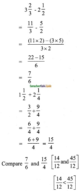 Samacheer Kalvi 6th Maths Guide Term 3 Chapter 1 Fractions Ex 1.2 3