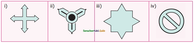 Samacheer Kalvi 6th Maths Guide Term 3 Chapter 4 Symmetry Ex 4.1 2