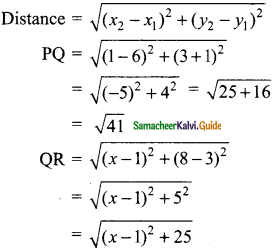 Samacheer Kalvi 9th Maths Guide Chapter 5 Coordinate Geometry Additional Questions 6