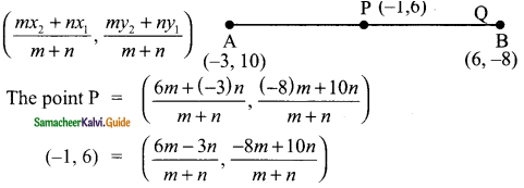 Samacheer Kalvi 9th Maths Guide Chapter 5 Coordinate Geometry Additional Questions 8